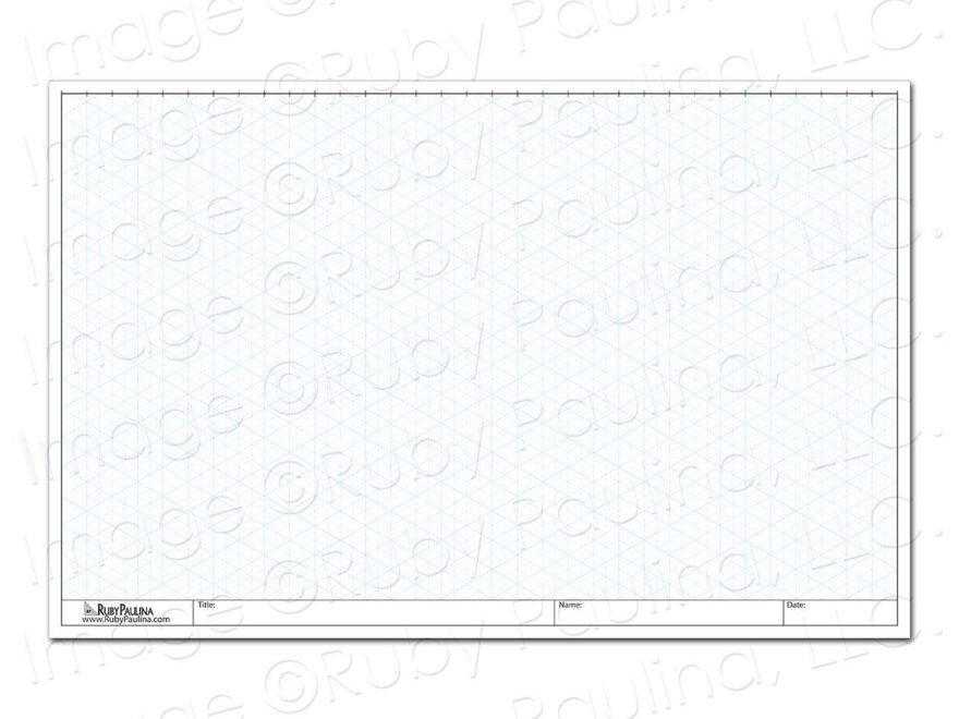 Amazon Ruby Paulina 11x17 Isometric Grid Paper 100 Loose Leaf Tabloid Size Sheets Fade Out Blue Ink 30 60 90 Degree Angles Ideal For CAD Drafting 3D Sketching Engineering And Art Office Products