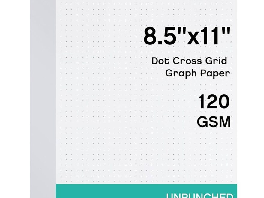 Amazon Sabary 400 Sheets Dot Cross Grid Graph Paper 8 5 X 11 Inches Letter Size Grid Paper Unpunched Refills Graph Paper Large Grid For Planning Bullet Journaling Thick Paper Smooth White
