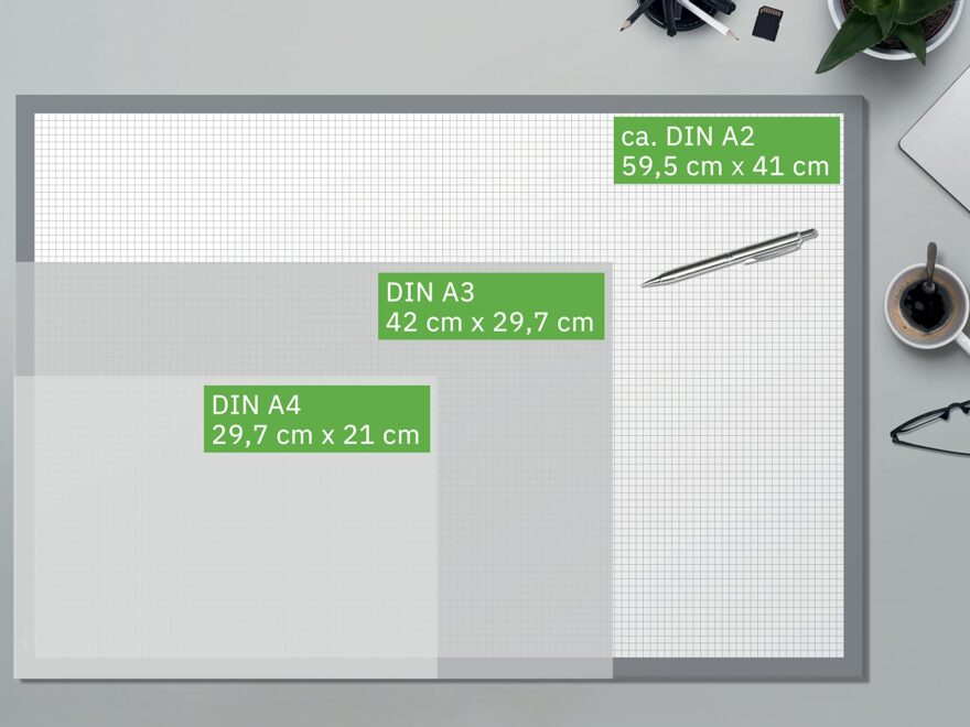 Amazon SIGEL HO270 Tear Off Paper Desk Pad Graph Paper Pad Pack Of 5 Approx A2 Extra Large Orange 30 Sheets Writing Pad Made From Sustainable Paper Office Products
