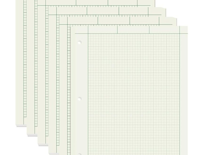 Amazon Suituts 6 Pads Engineering Paper Notebook Engineering Computation Pad 8 5X11 Inch Engineering Graph Paper 3 Hole Punched Total 600 Sheets Per Pad 100 Sheets Office Products