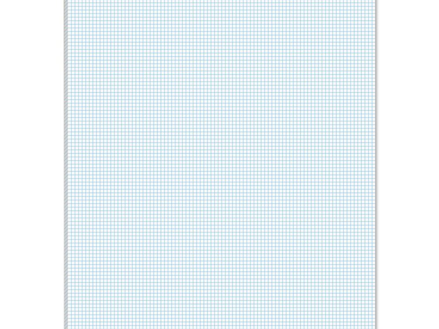 Amazon TOPS 33101 Quadrille Pads 10 Squares Inch 8 1 2 X 11 White 50 Sheets Graph Paper Pads Office Products