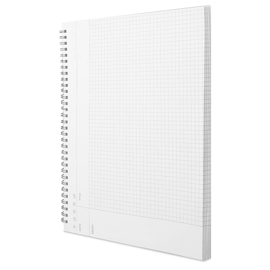 Amazon UIRIO A4 Cornell Notes Notebook 8 5 X11 4 Inches Mind Mapping Memo Notepad Spiral Bound Graph Paper Writing Pad Note Taking System For Brainstorming For High School College University Student 