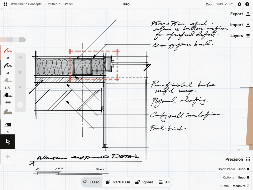 Architectural Design Sketching On The IPad Concepts App Infinite Flexible Sketching