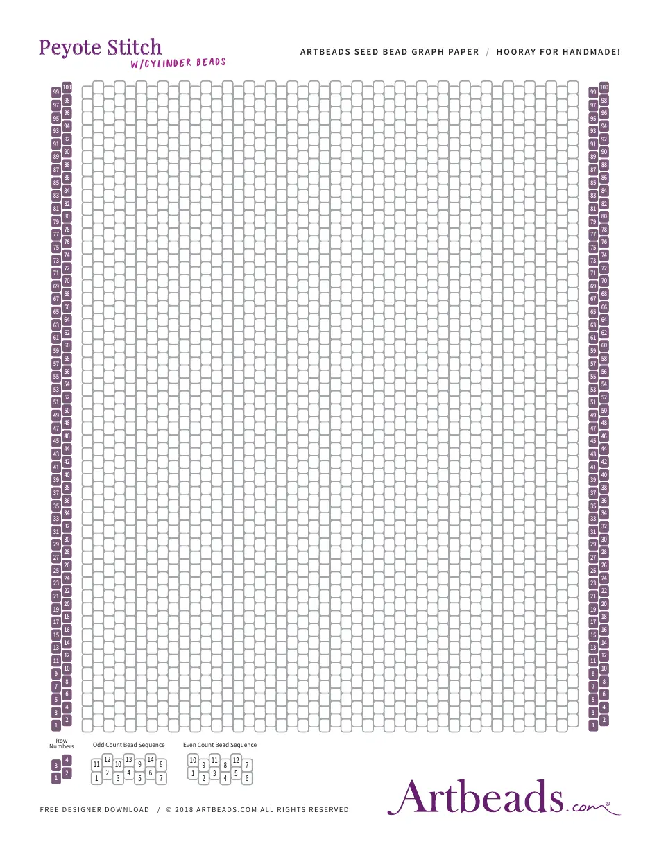 Bead Graph Paper Printable