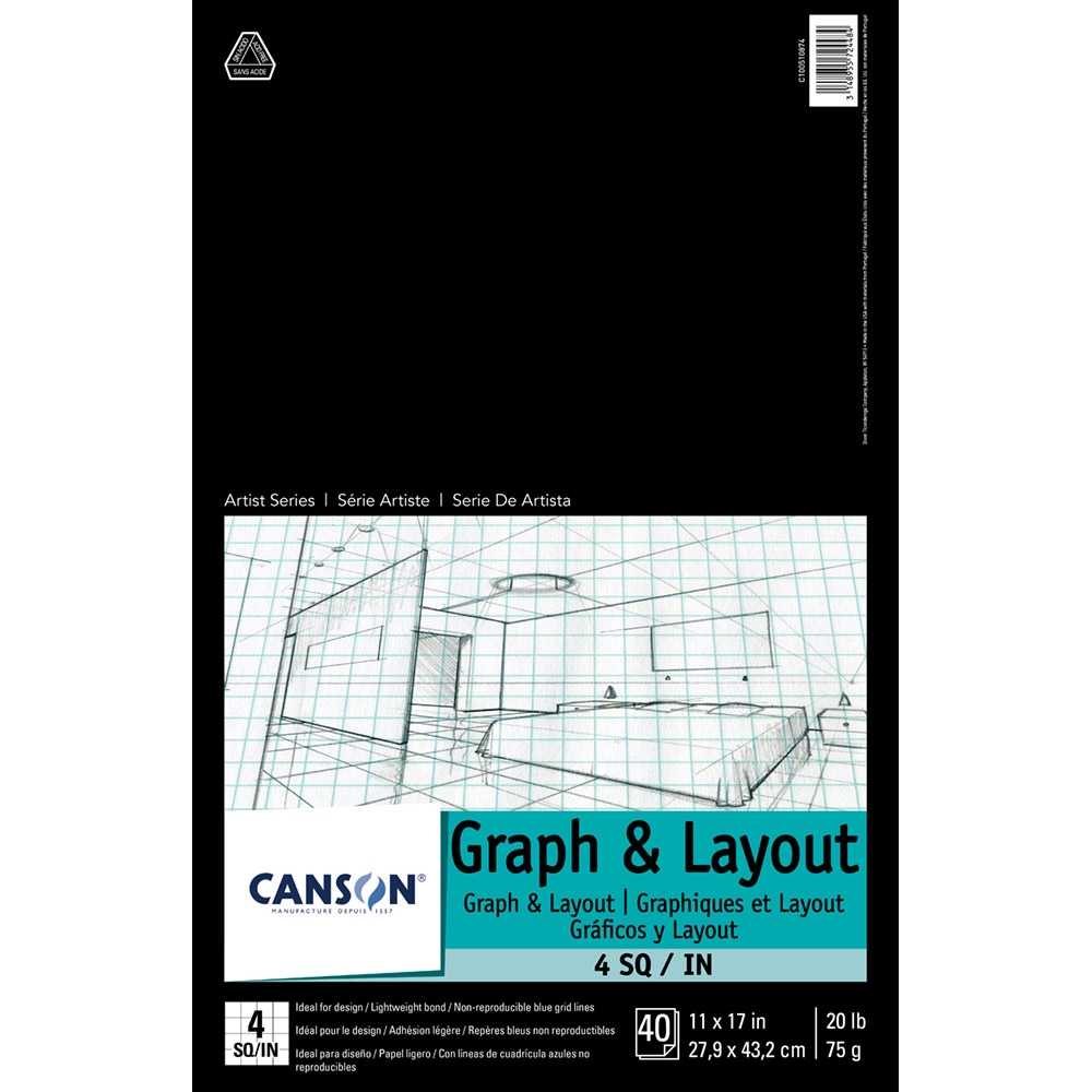 Manga Graph Paper Blue Line