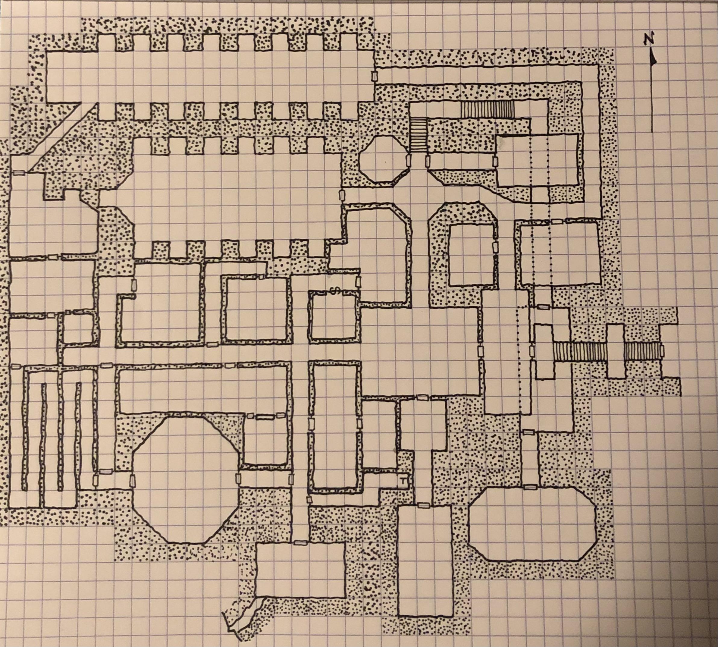 As A Continuation Of My Last Post Of A Graph Paper Map I Now Present The Top Connection To The Cavern Map I Posted Previously A Dungeon Map I Am Going