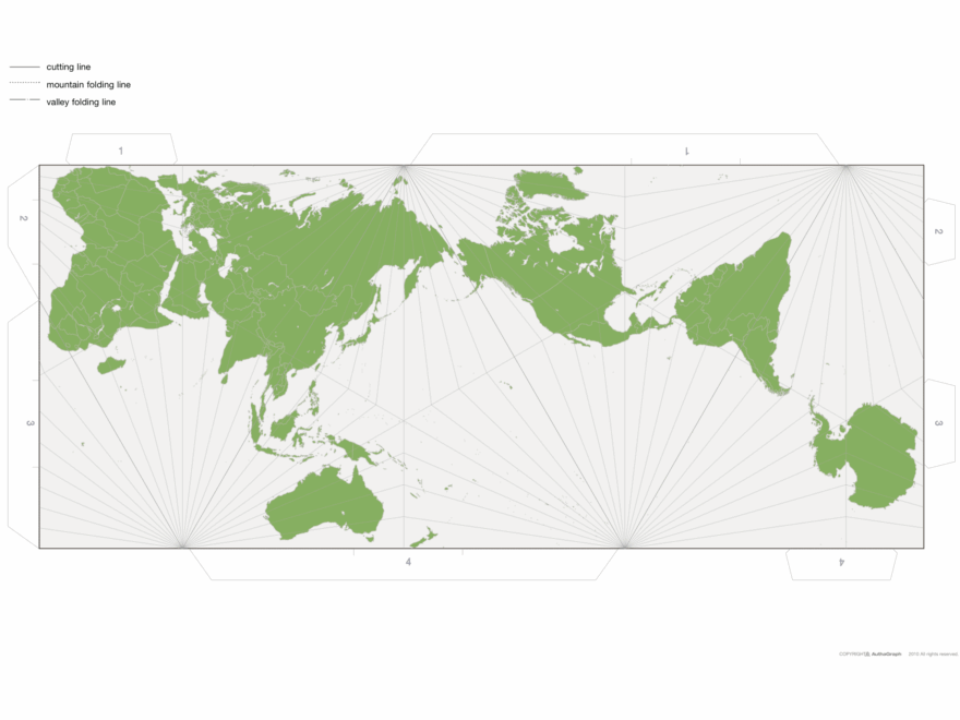 AuthaGraph Map Hajime Narukawa Laboratory