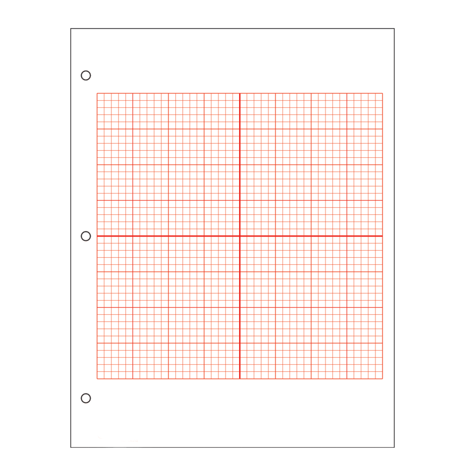 4 Axis Graph Paper