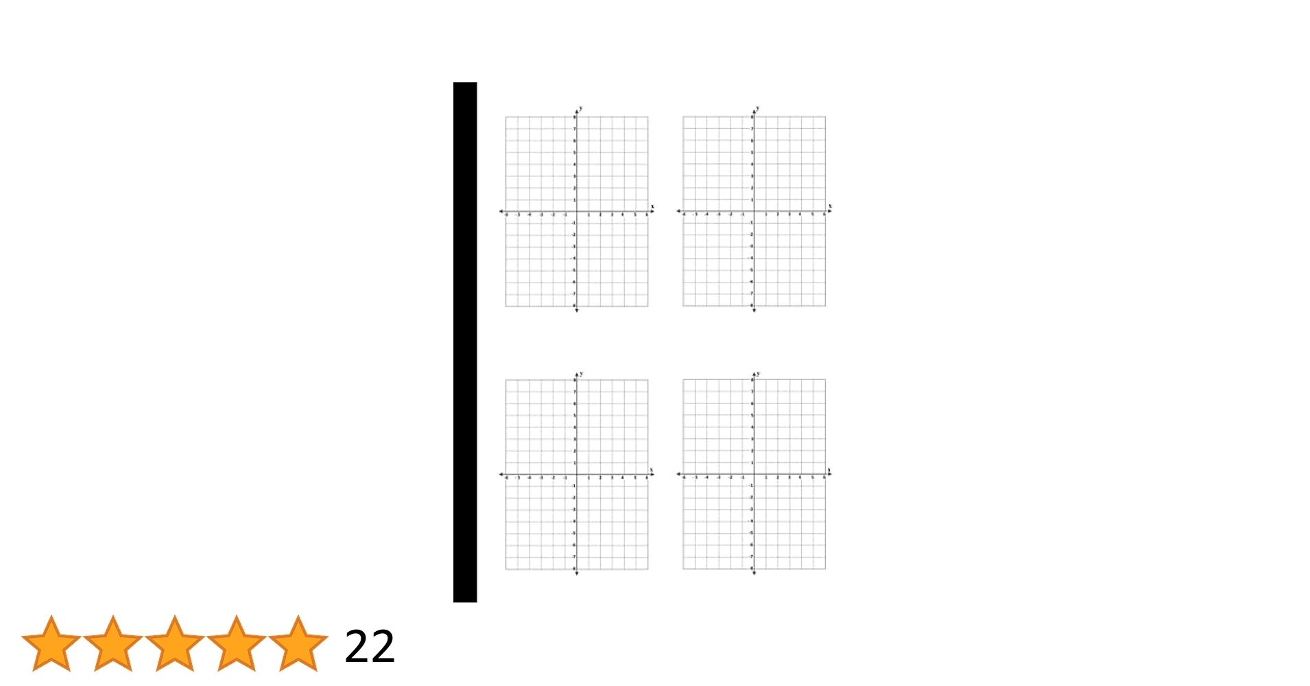 Axis Graph Paper Grid Paper Notebook With X And Y Axis For Algebra 8 5 X 11 Inches 55 Sheets Four Quadrants Four Coordinate Grids Per Page 4 Coordinate Plane