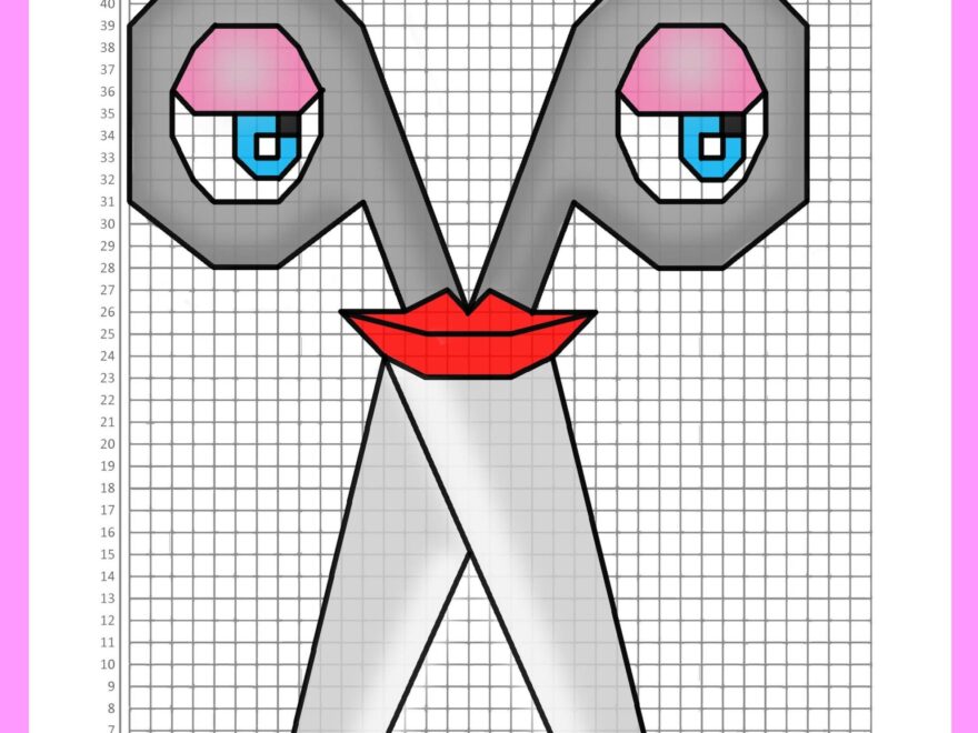 Back To School Coordinate Plane Graphing Picture Scissors Made By Teachers
