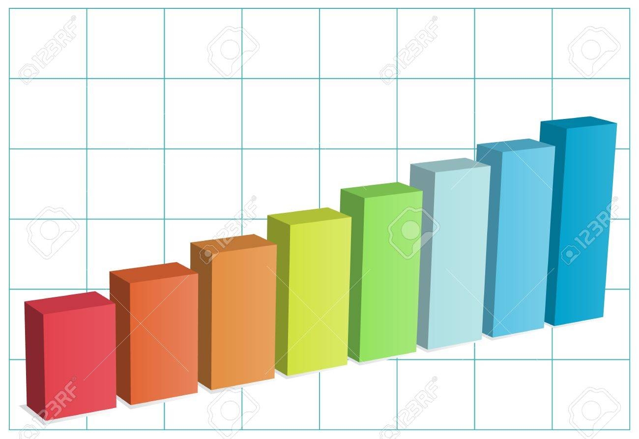 Bar Chart On Graph Paper Royalty Free SVG Cliparts Vectors And Stock Illustration Image 9917747 