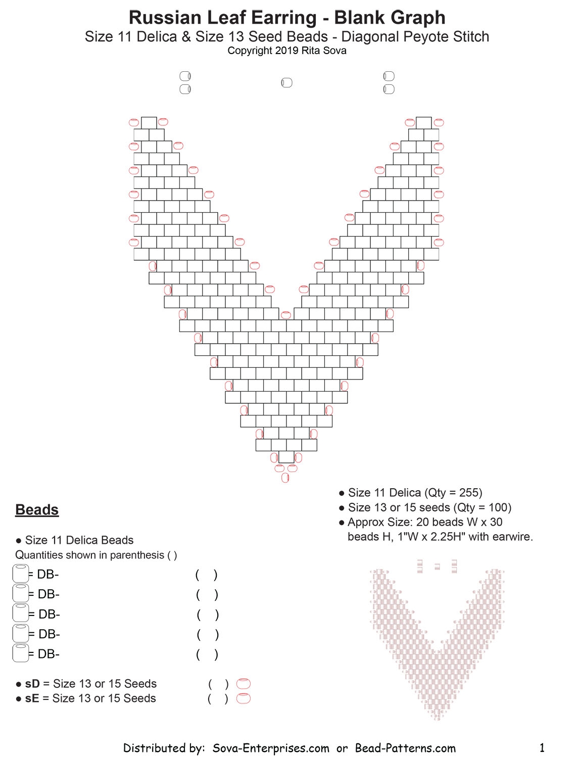 Bead Graph Pictures Quilt Patter