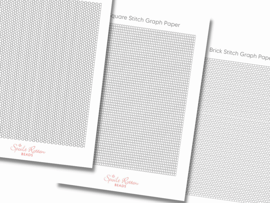 Beading Graph Paper Square Peyote Brick Stitch Spoilt Rotten Beads