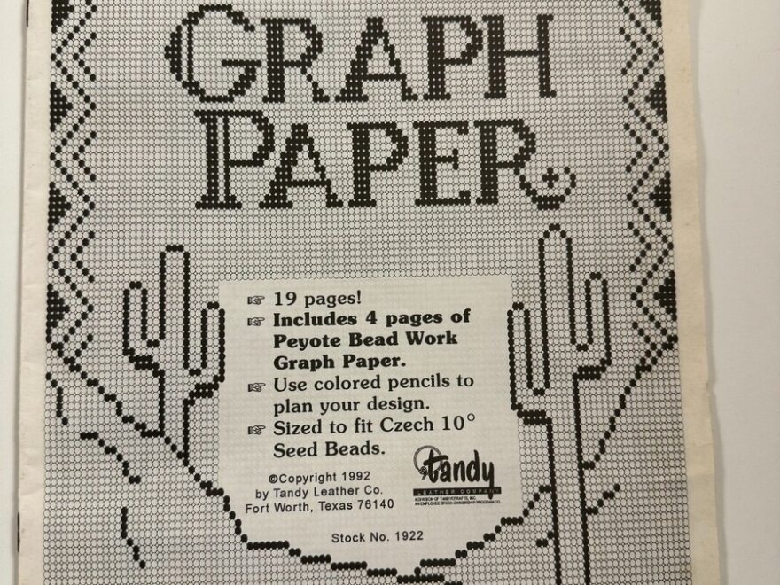 Beading Graph Paper Tandy Leather Co 1922 Peyote Czech Seed Beads EBay