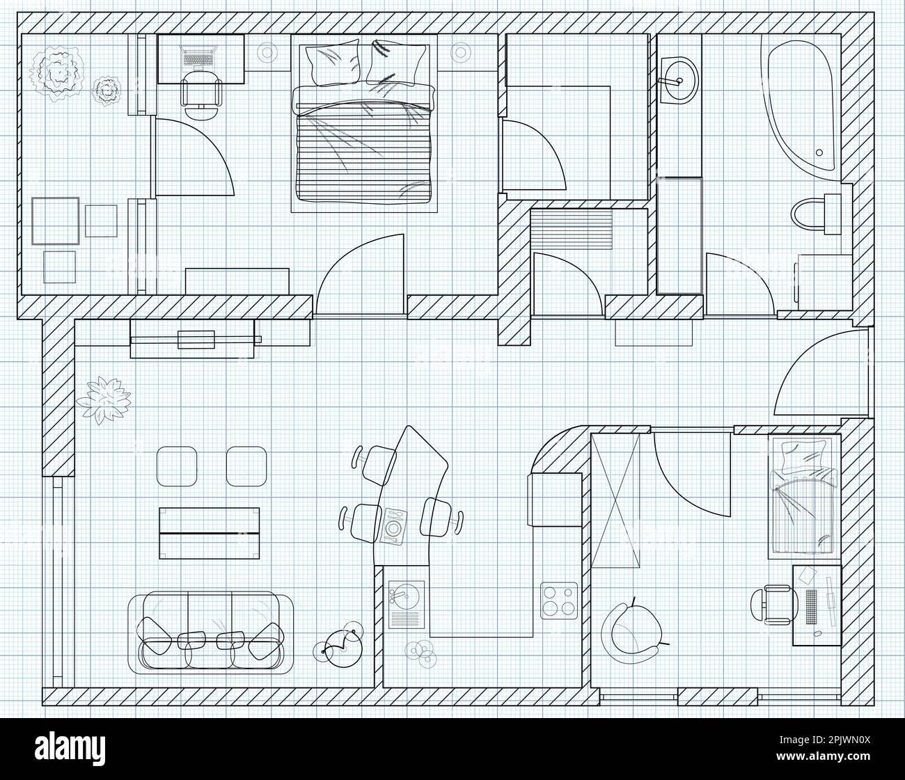 Graph Paper For Drawing House Plans