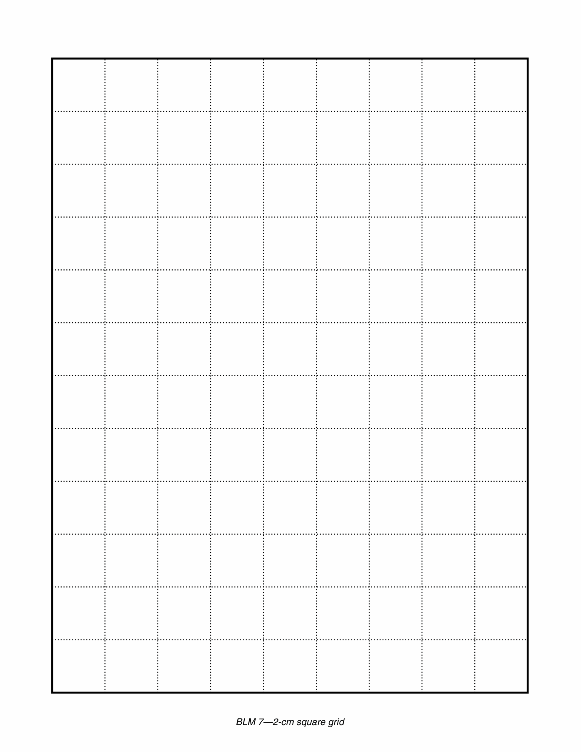 2 Cm Grid Graph Paper Printable