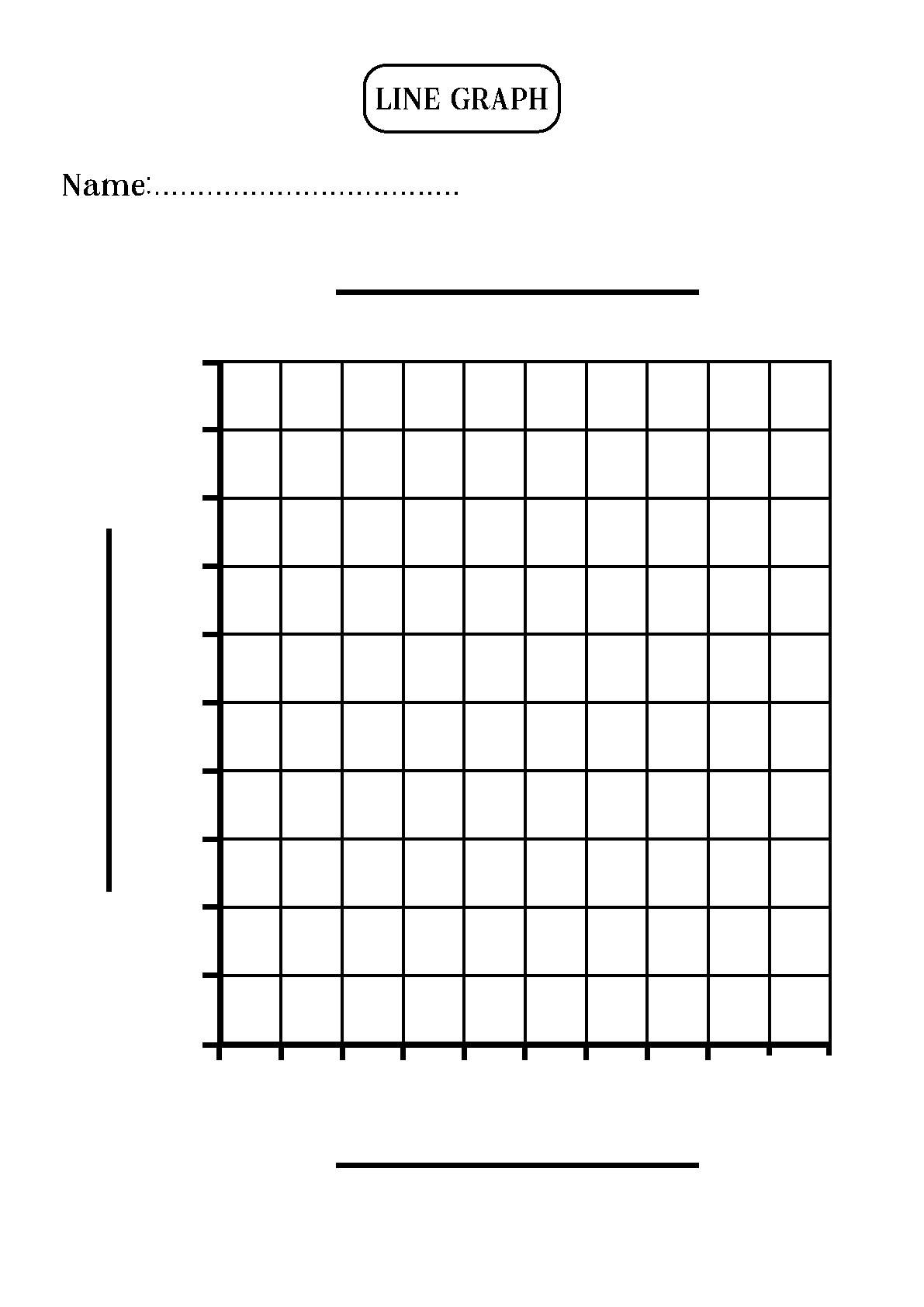 Blank Line Graph Template For Primary By Teachers By Math Mentor