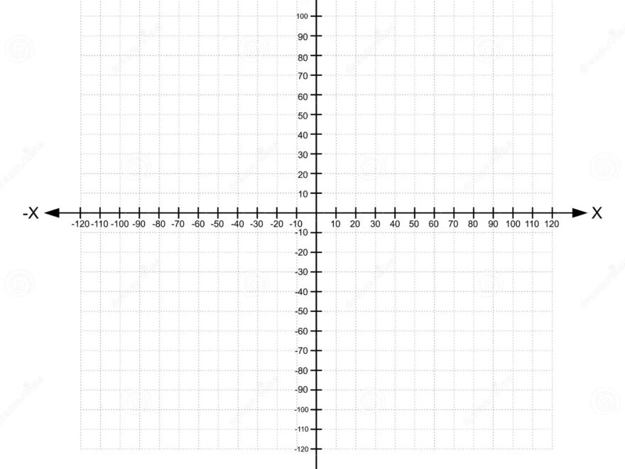 Blank X And Y Axis Cartesian Coordinate Plane With Numbers Stock Vector Illustration Of Graph Arrow 99974160