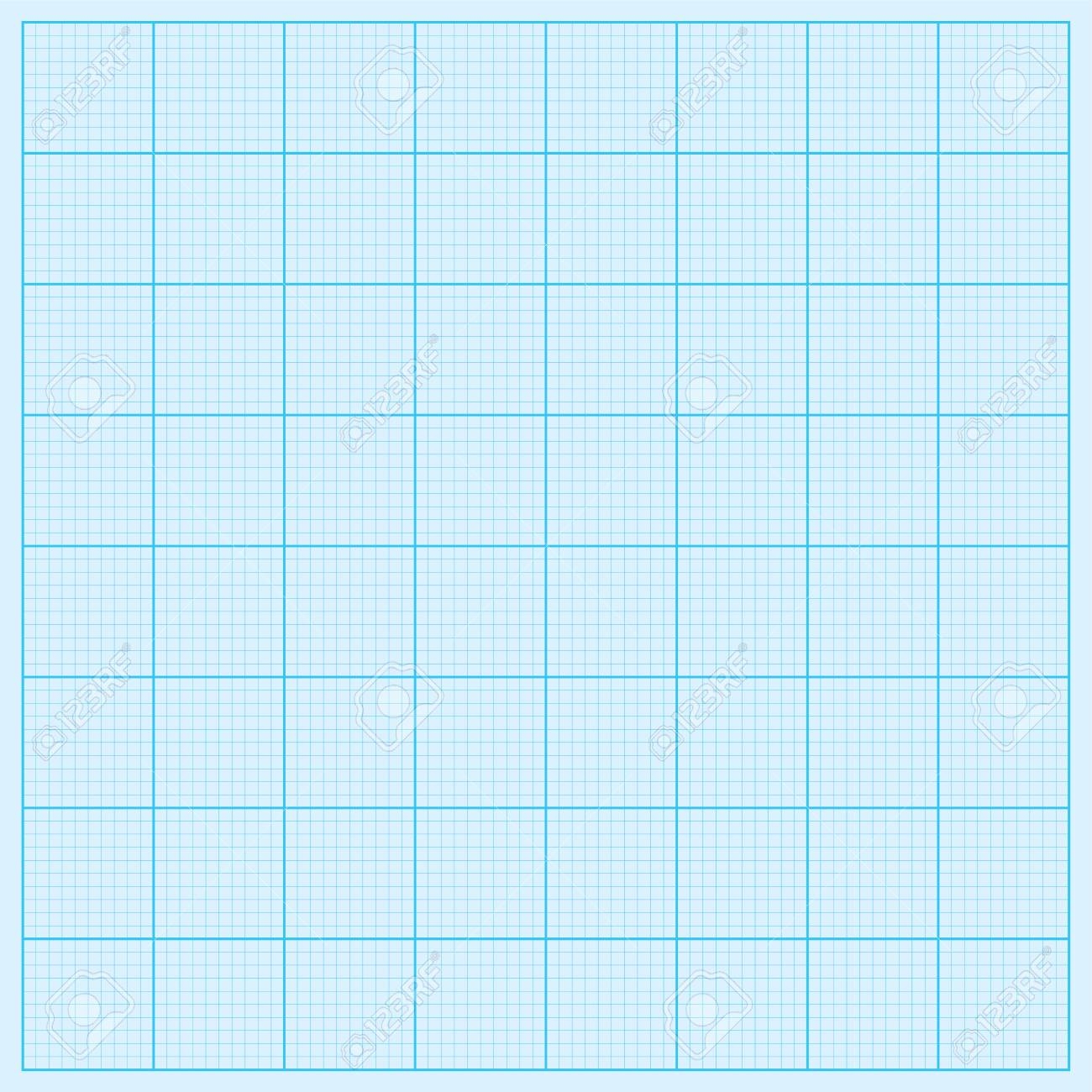 Graph Paper In Kingfisher Blue