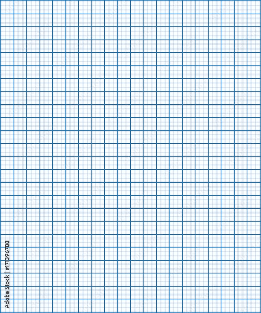 Blue Graph Paper Coordinate Paper Grid Paper Squared Paper Stock Vector Adobe Stock