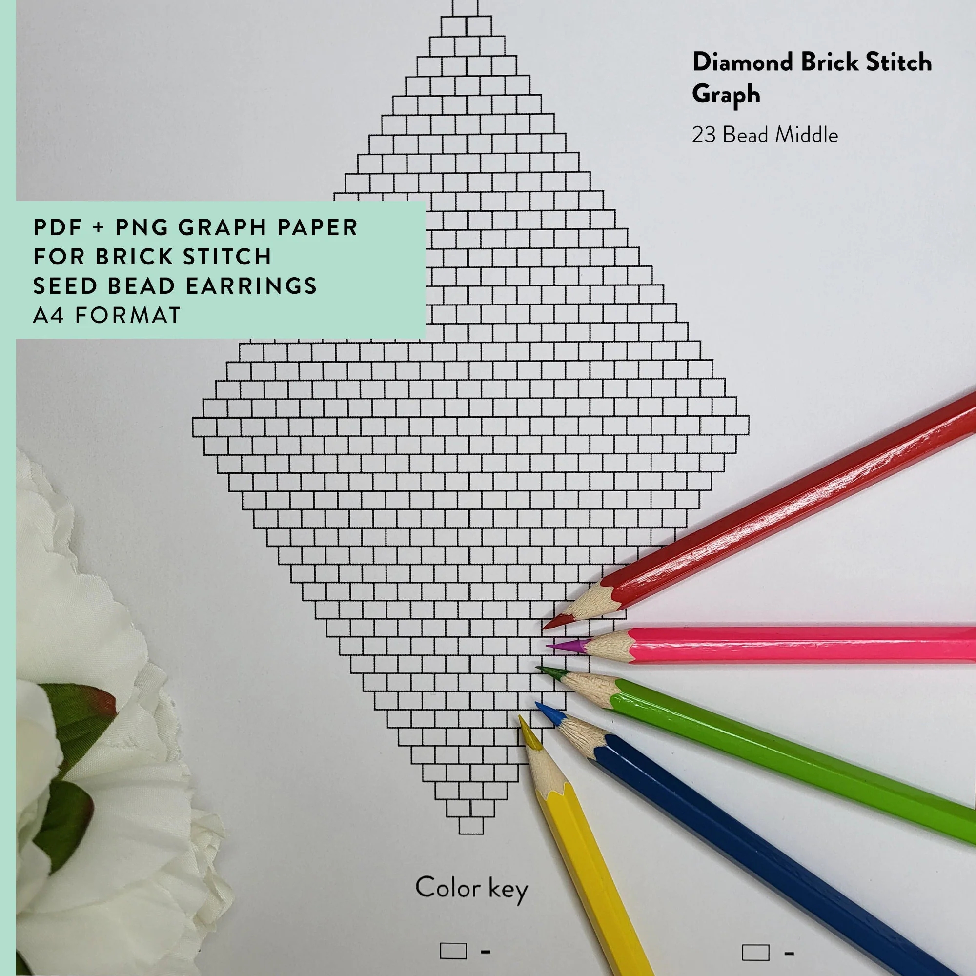 Beading Earring Graph Paper