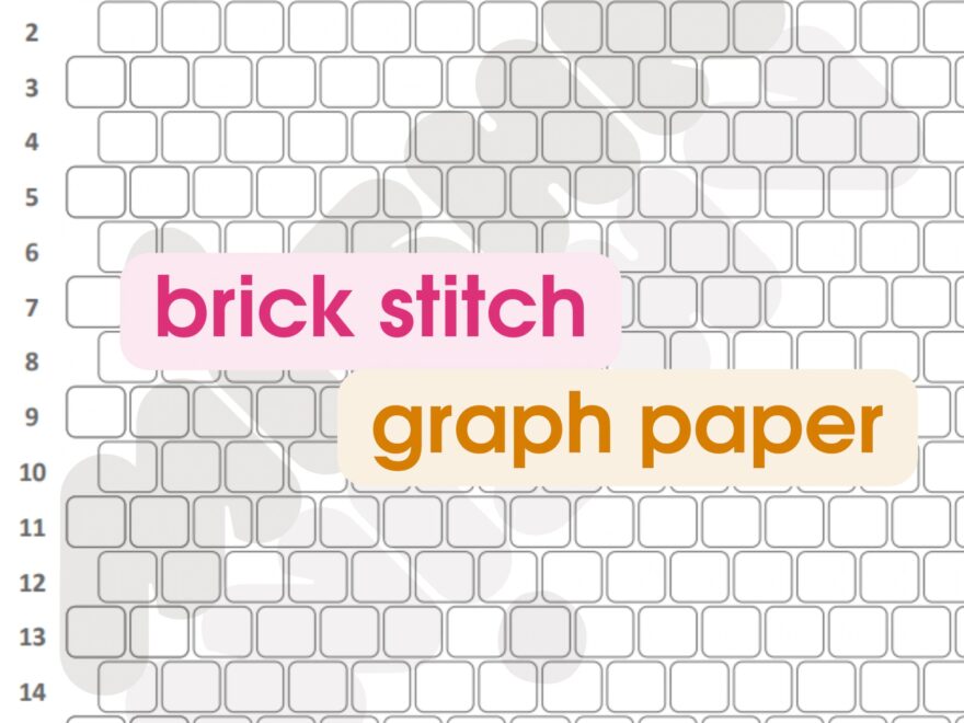 Brick Stitch Graph Paper Etsy