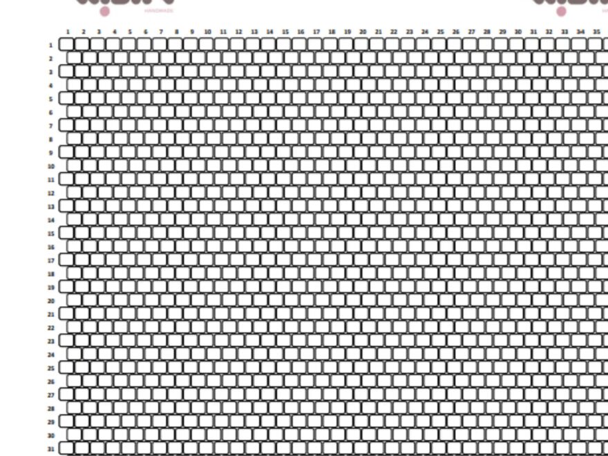 Brick Stitch Graph Paper Etsy