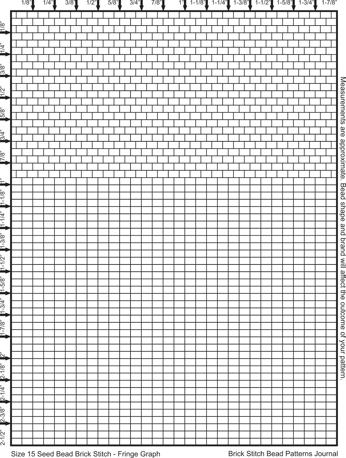 Brick Stitch Graph Paper