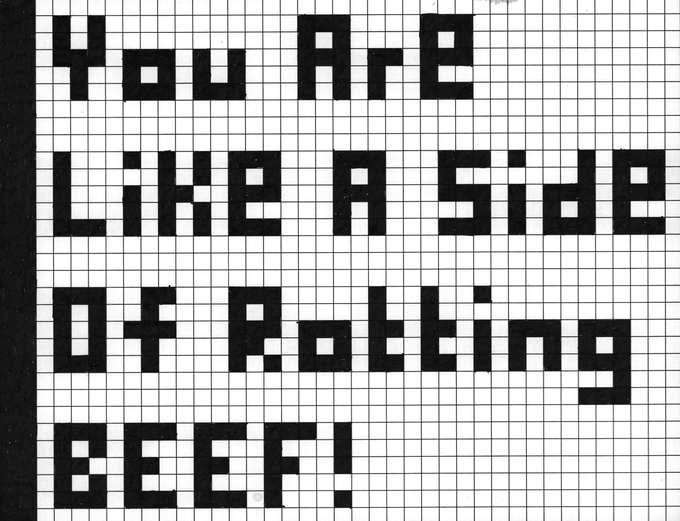 Text Lettering In Graphing Paper Text Lettering In Graphing Paper