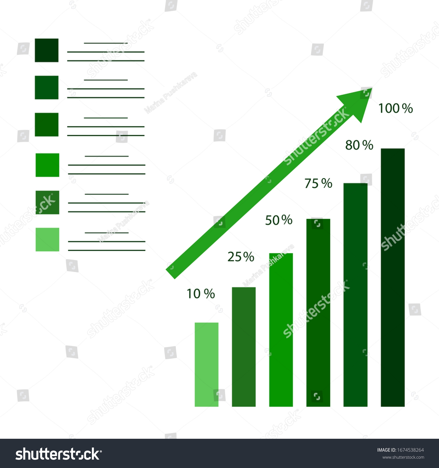 Business Statistics Graph Scale Business Growth Stock Vector Royalty Free 1674538264 Shutterstock