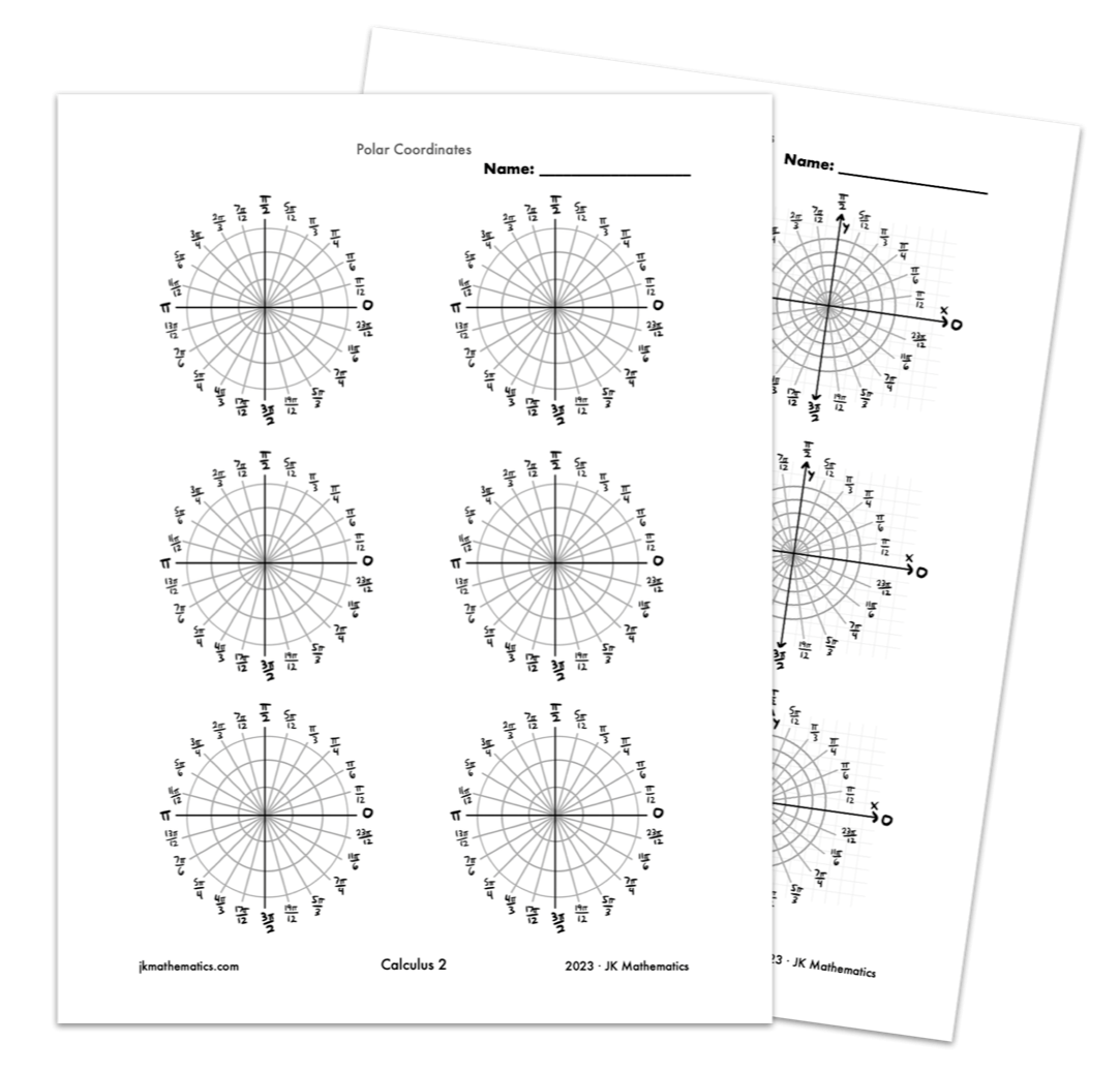 Graph Paper Polar Equations Printable