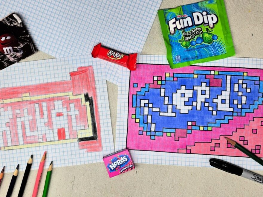 Candy Pixel Art Project For Kids Kids Activities Blog