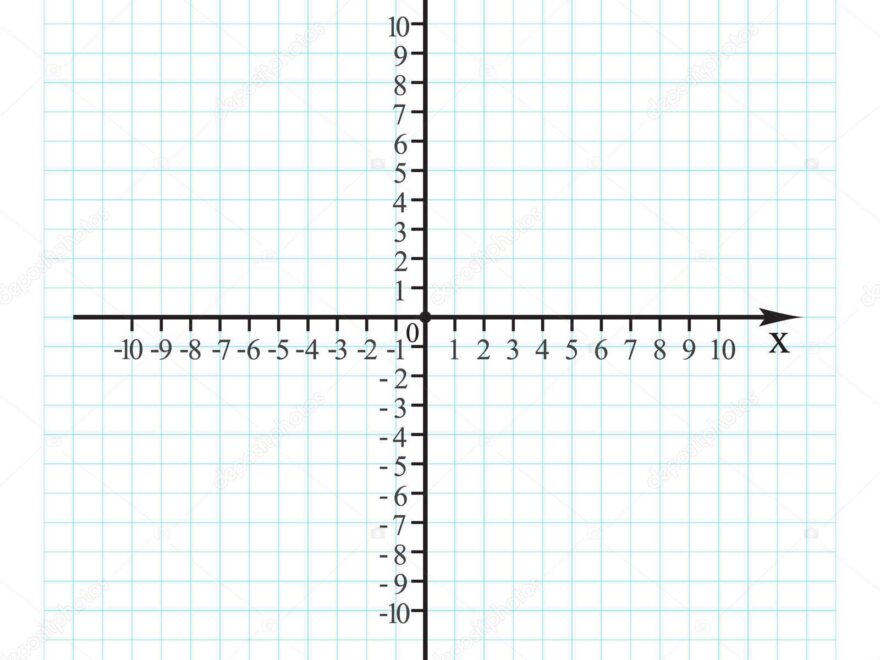 Cartesian Coordinate System Plane Graph Grid Paper Vector Stock Vector By julia2811n gmail 309491176