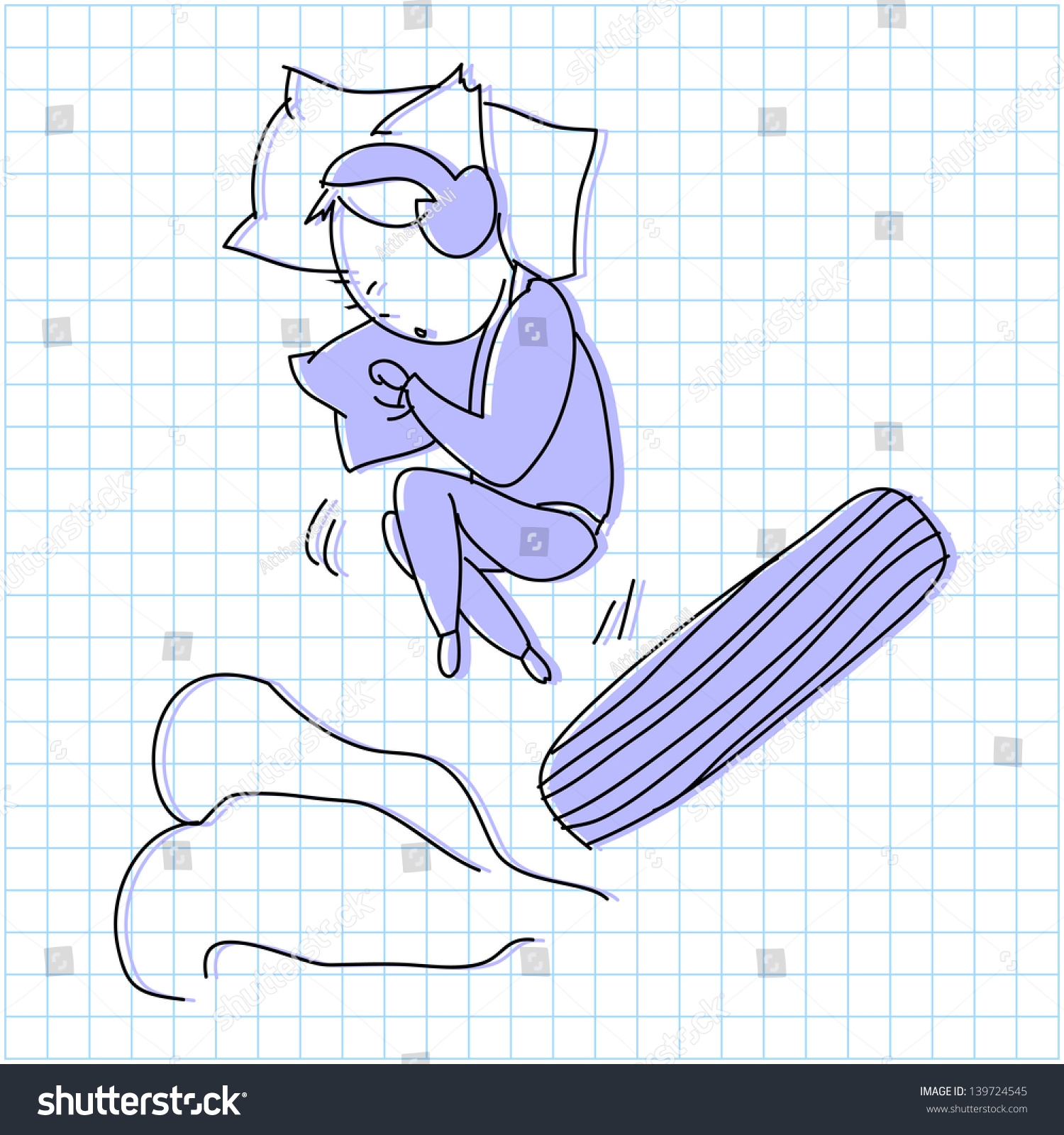 Cartoon Drawings On Graph Paper