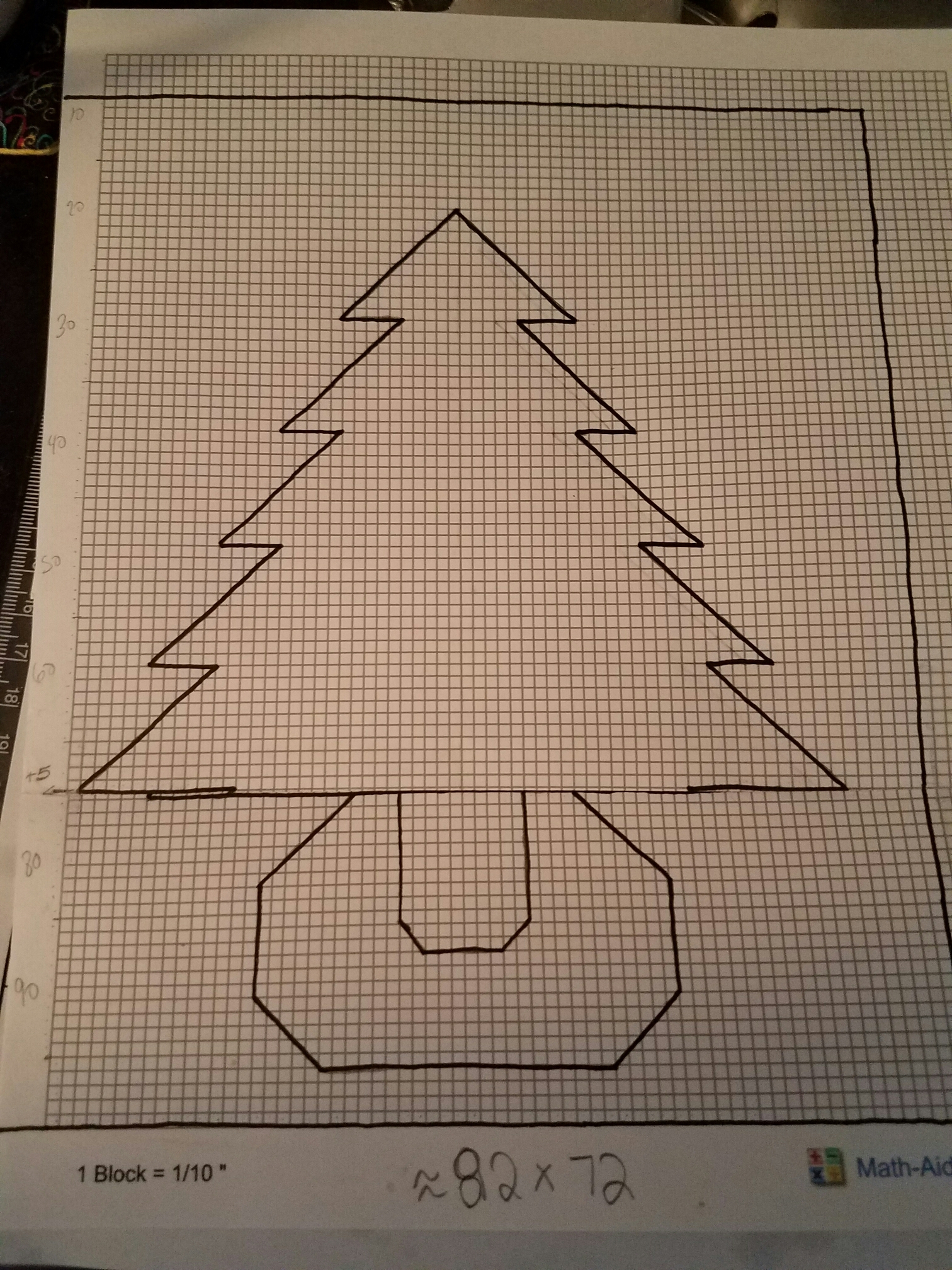 Drawiings On Graph Paper Tree