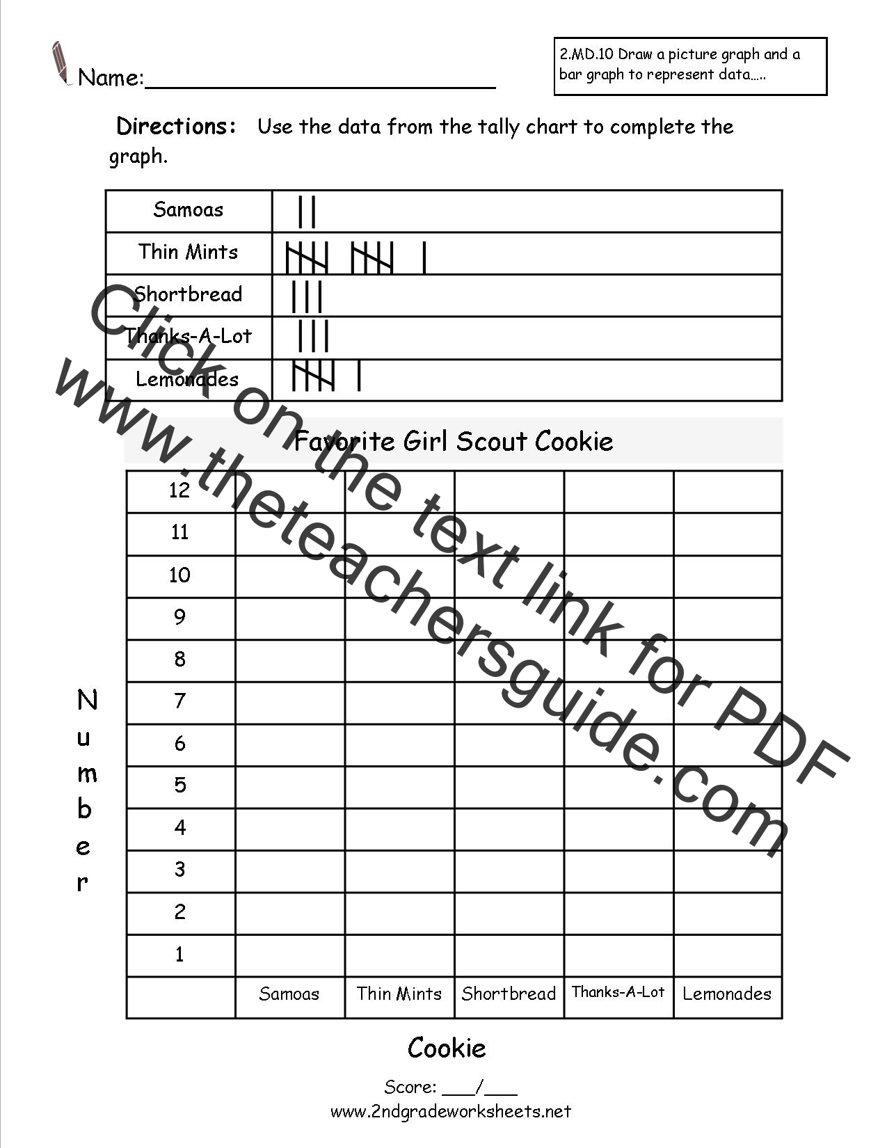 CCSS 2 MD 10 Worksheets Represent And Interpret Data Worksheets CCSS 2 MD 10 Worksheets Represent And Interpret Data Worksheets