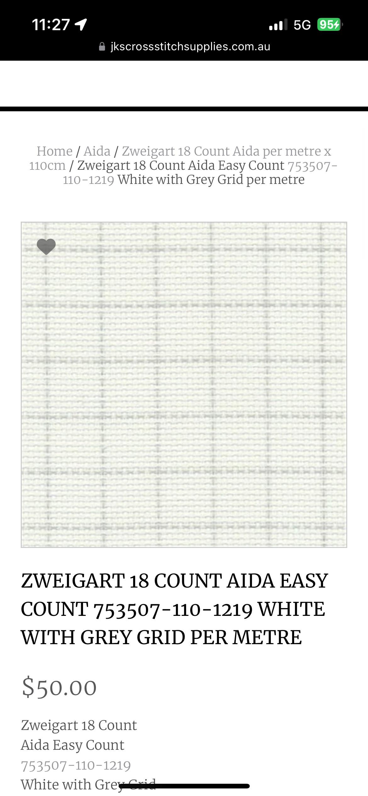 Cross Stitch Graph Paper 18 Count