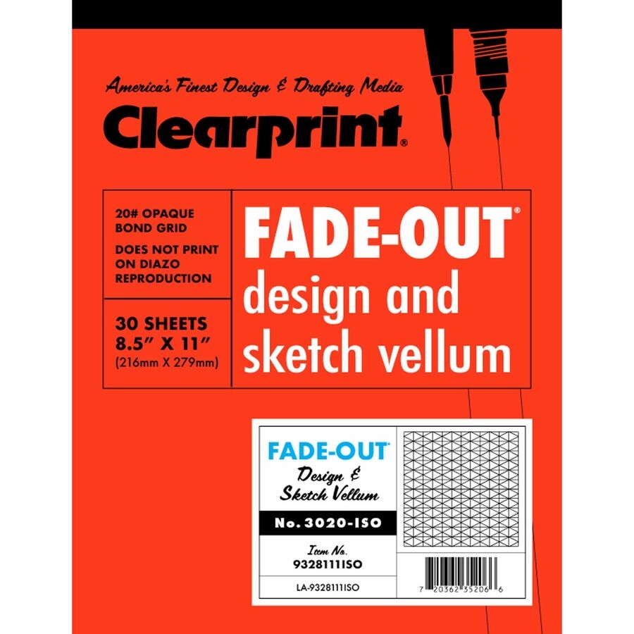 Clearprint Isometric Grid Paper Pad Letter