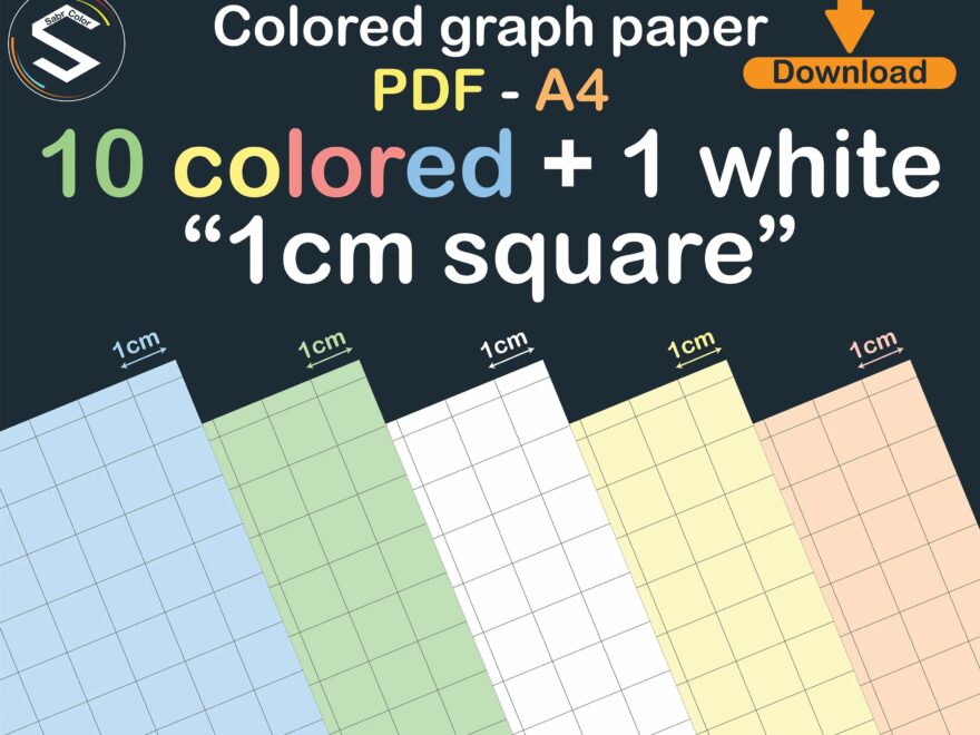 Coloured Squared Graph Paper A4 Journal 1cm Grid Soft Lines For Geometry Geography Science Materials Teaching Materials Etsy