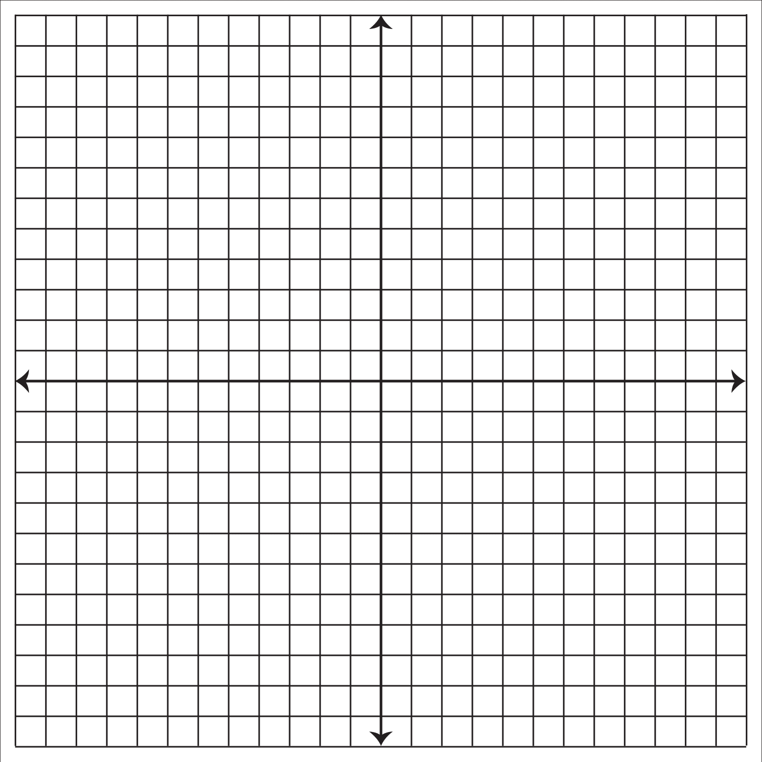 Coordinate Plane Repositionable Low Tac Peel Stick Graph 24 X 24 1 Squares 4 Quadrant Grid Bold XY Axis Walmart