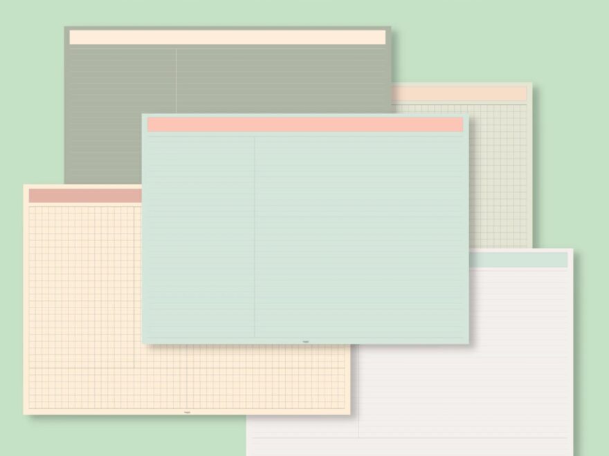 Cornell Paper Landscape Cornell Note taking Cornell Paper Template Cornell Paper For Goodnotes Digital Writing Etsy