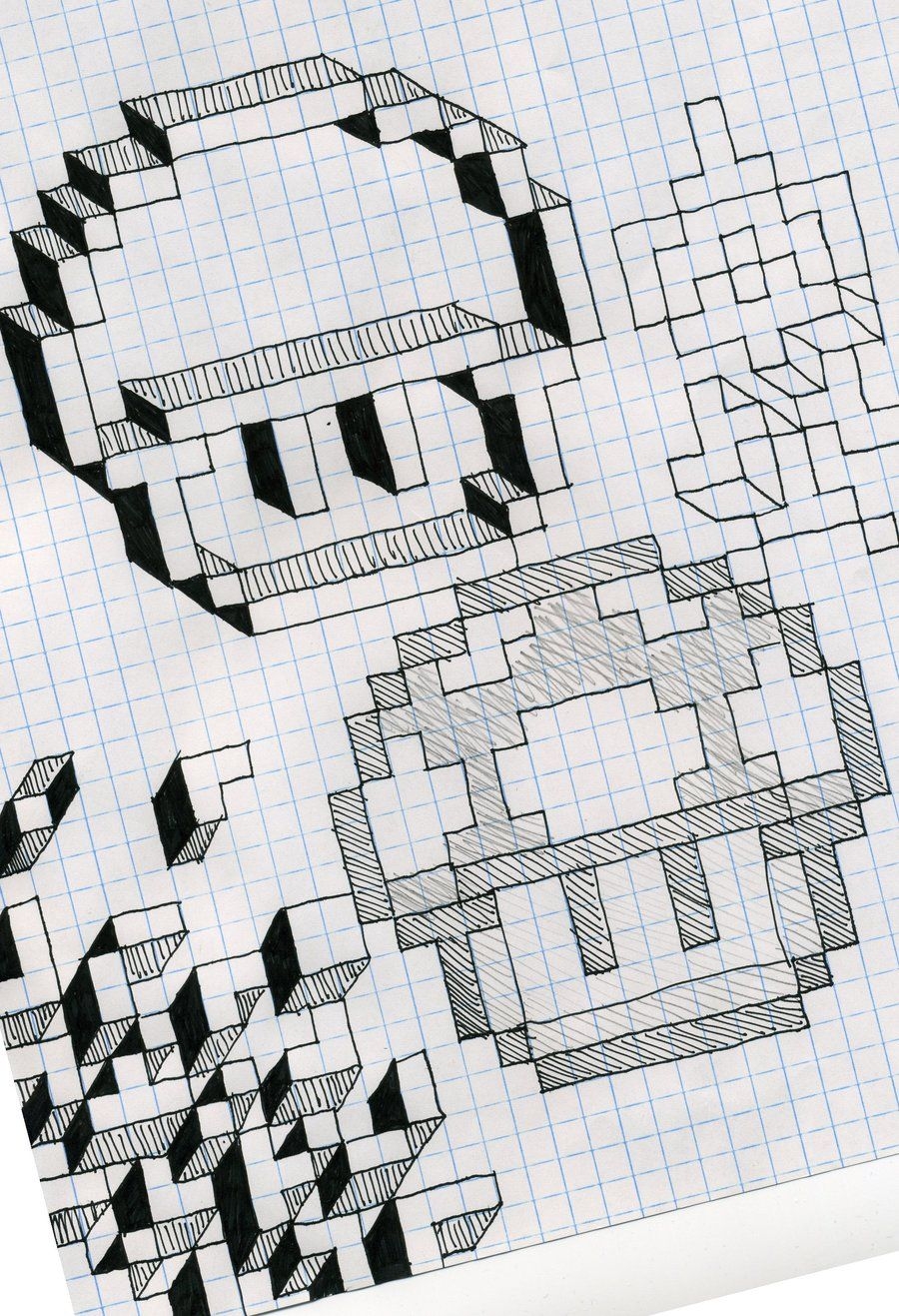 Creative Papers Graph Paper Art 2 By Rtsbts On Graph Paper Art Easy