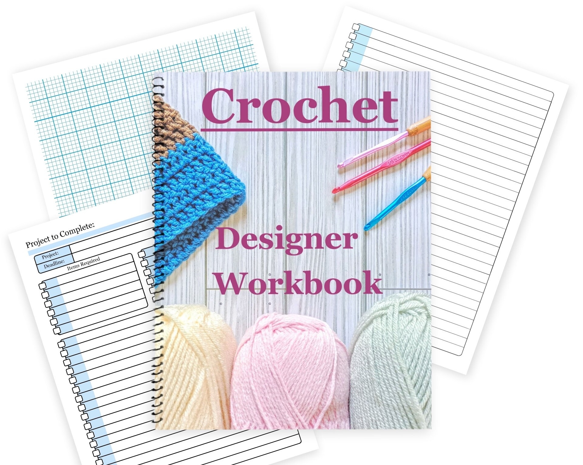 Crochet Designers Workbook With Graph Paper Pages