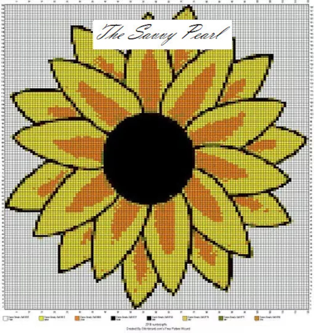 Crochet Flower Graph Pattern