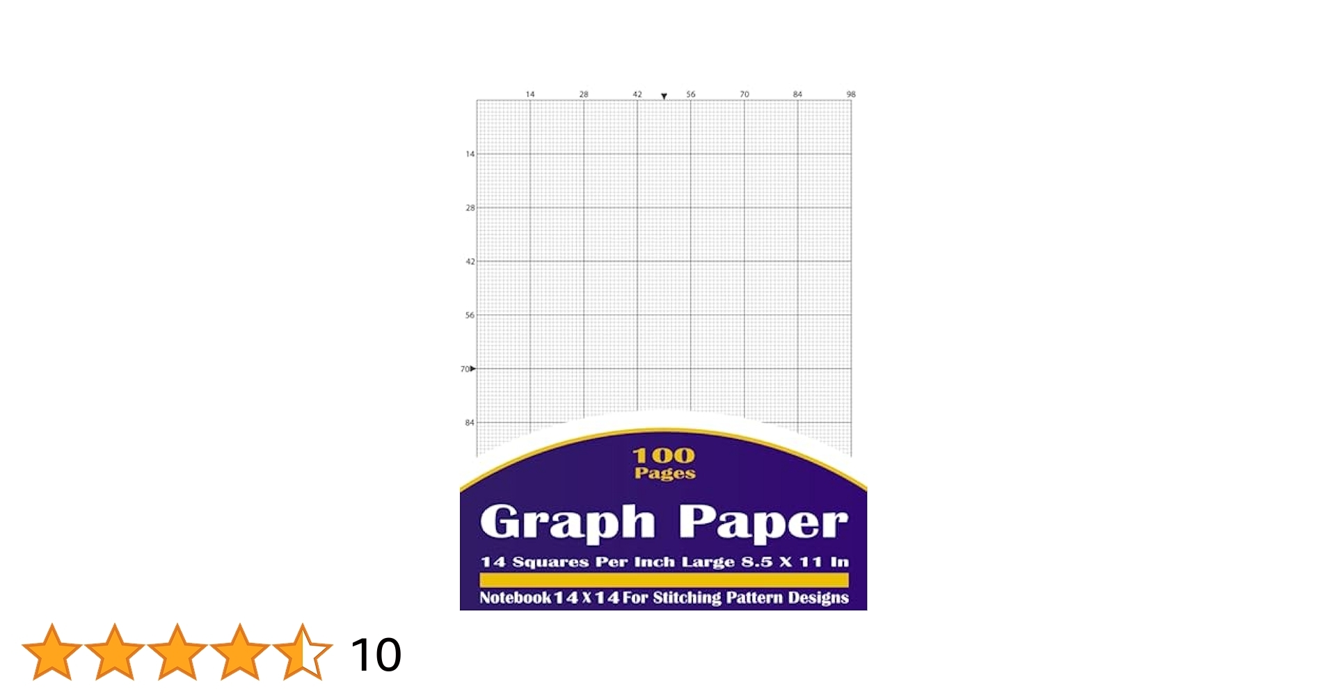 Cross Stitch 14 Count Graph Paper Notebook Graph Paper 14 Squares Per Inch Notebook 14 Count Graph Paper For Cross Stitch Embroidery Designs Patterns And Needlework No Bleed Mixed Graph Paper Amazon Books