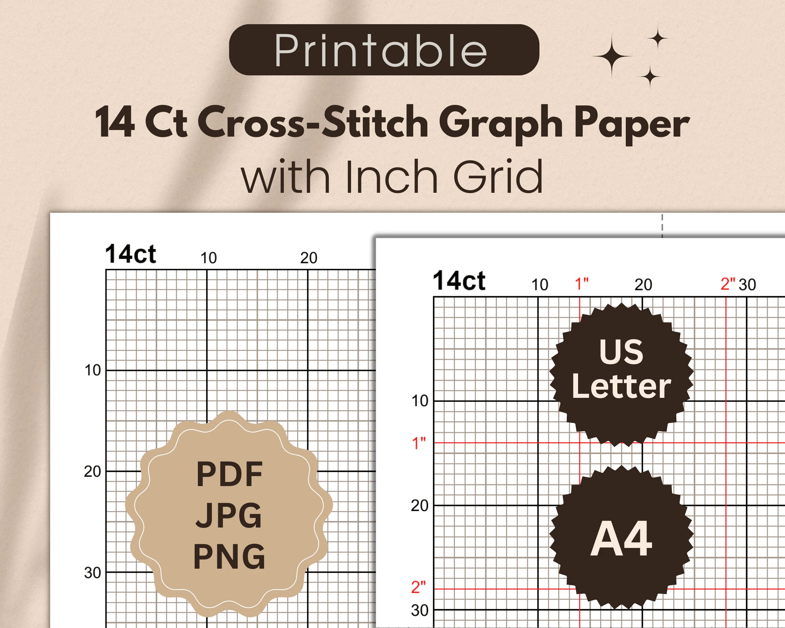 Cross Stitch Book Cross Stitch 14 Count A4 Size 100 Pages For Pattern Design Graph Paper Notebook