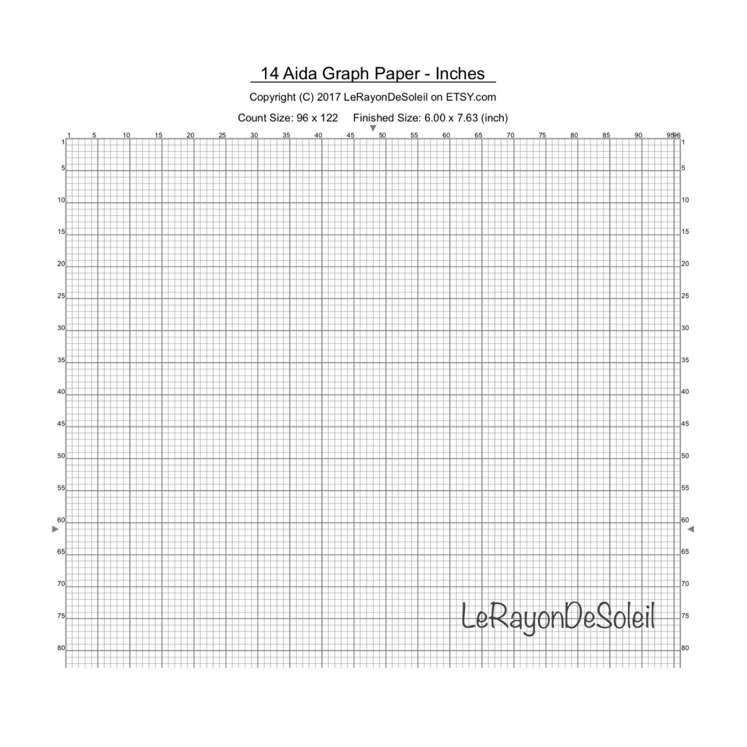 Cross Stitch Graph Paper 14 Count Free Worksheets Library