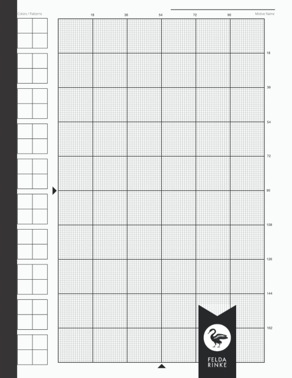 Cross Stitch Graph Paper 18 Count 8 5 X 11 Book Notebook Journal 110 Pages 55 Sheets Large US LETTER Format 18 Squares Per Inch Rinke Felda 9798767633371 Amazon Books