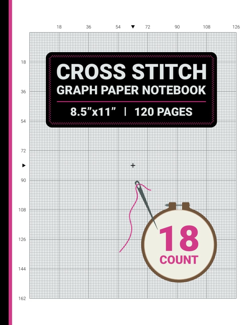 Cross Stitch Graph Paper 18 Count Notebook 18 Squares Per Inch For Creating Cross Stitch Embroidery And Needlepoint Patterns 8 5 X 11 120 Pages Publishers Sachi Amazon Books