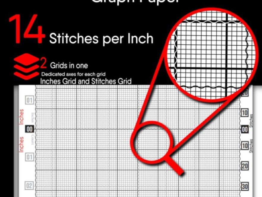 Cross Stitch Graph Paper Creating Embroidery Patterns And Needlework Design Large Print Din A4 100 Pages 2 Grids In One Keep All Your Projects Grouped In One Notebook Press Nomad Cross Stitch